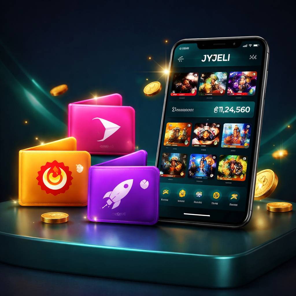 JYJELI casino lobby interface with game tiles and Bangladesh payment icons